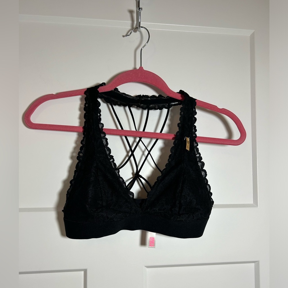 Strappy black lace bralette - Victoria’s Secret